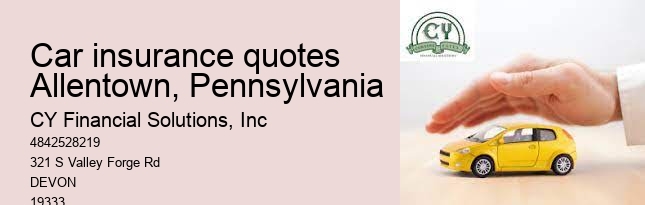 car insurance quotes Allentown, Pennsylvania